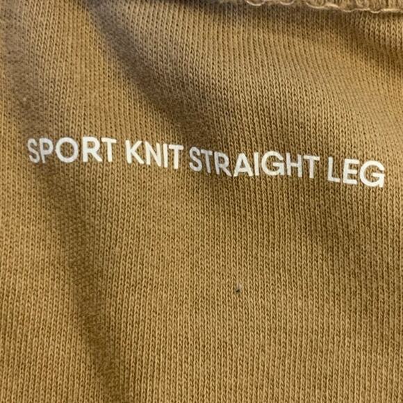 Lands' End Sport Yoga Knit Pants Large Womens Tan Jogger Pull On Athleisure HR - Picture 4 of 10